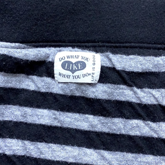 Life Is Good Wrap Striped Pattern Skirt Sz Medium - Picture 5 of 7